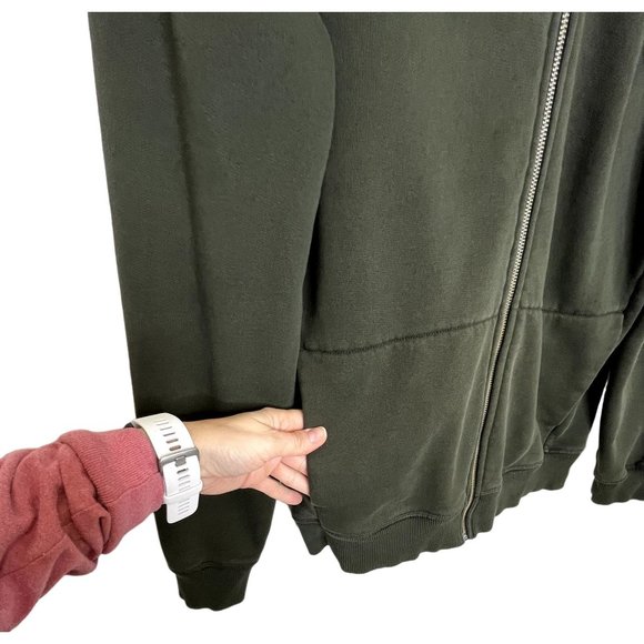 Everlane Dark Green Hoodie - Picture 3 of 7